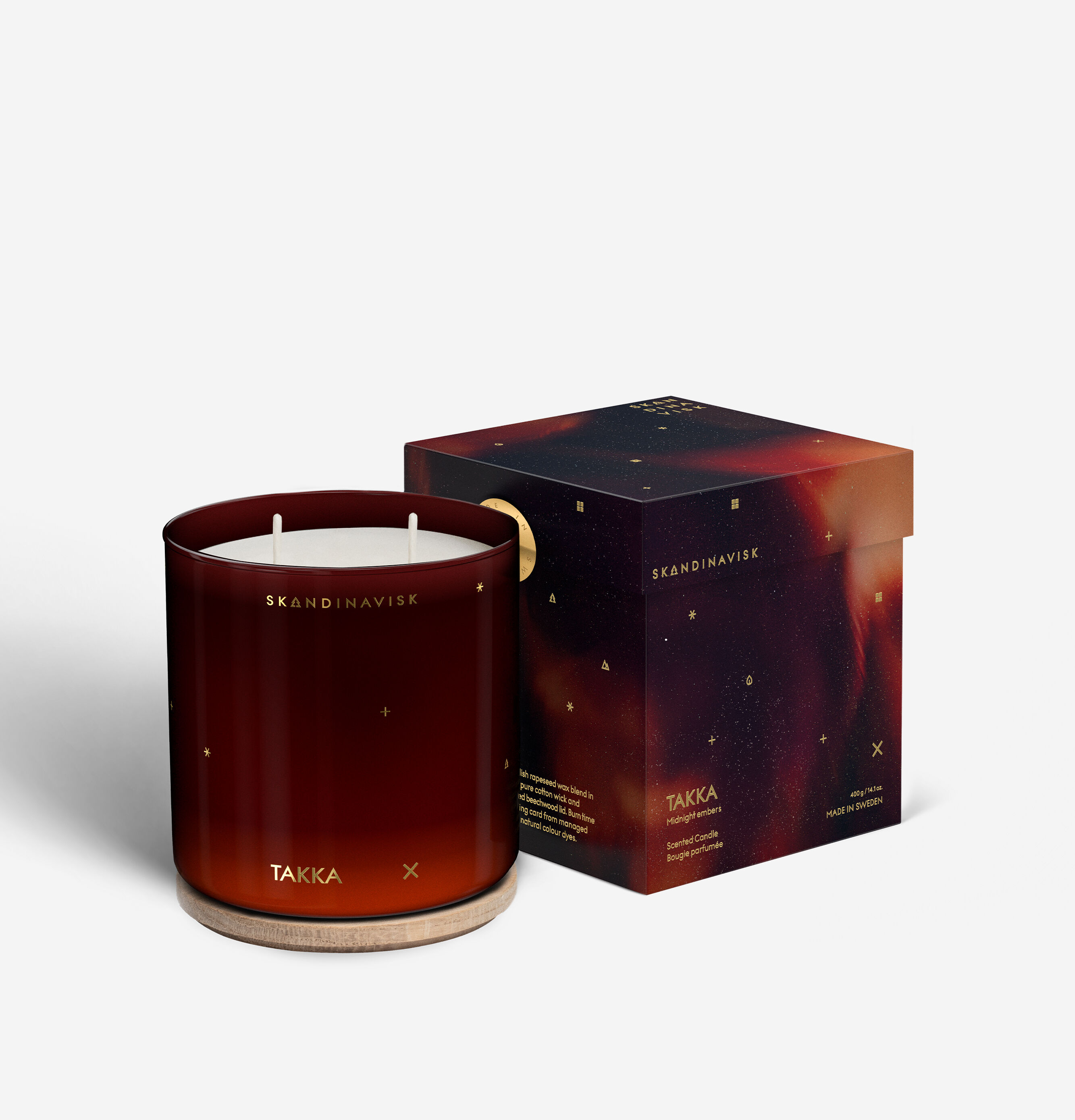 食器 candle Scentworx 14.5 oz Mandarin Citrus 3-Wick Jar Candle by