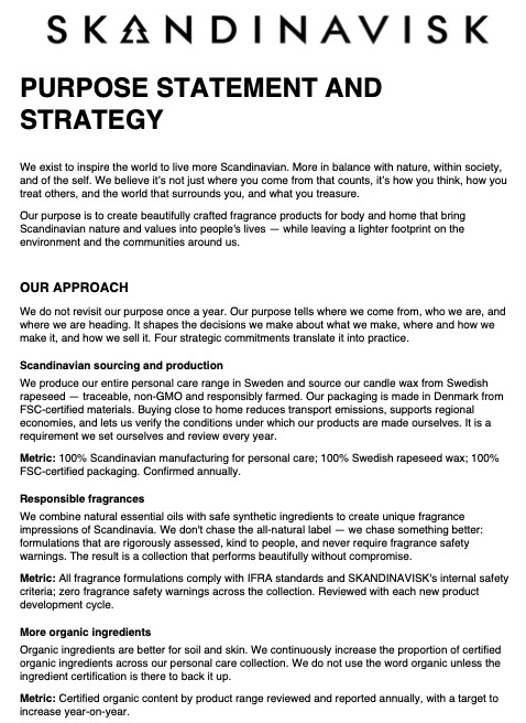 purpose and strategy 1